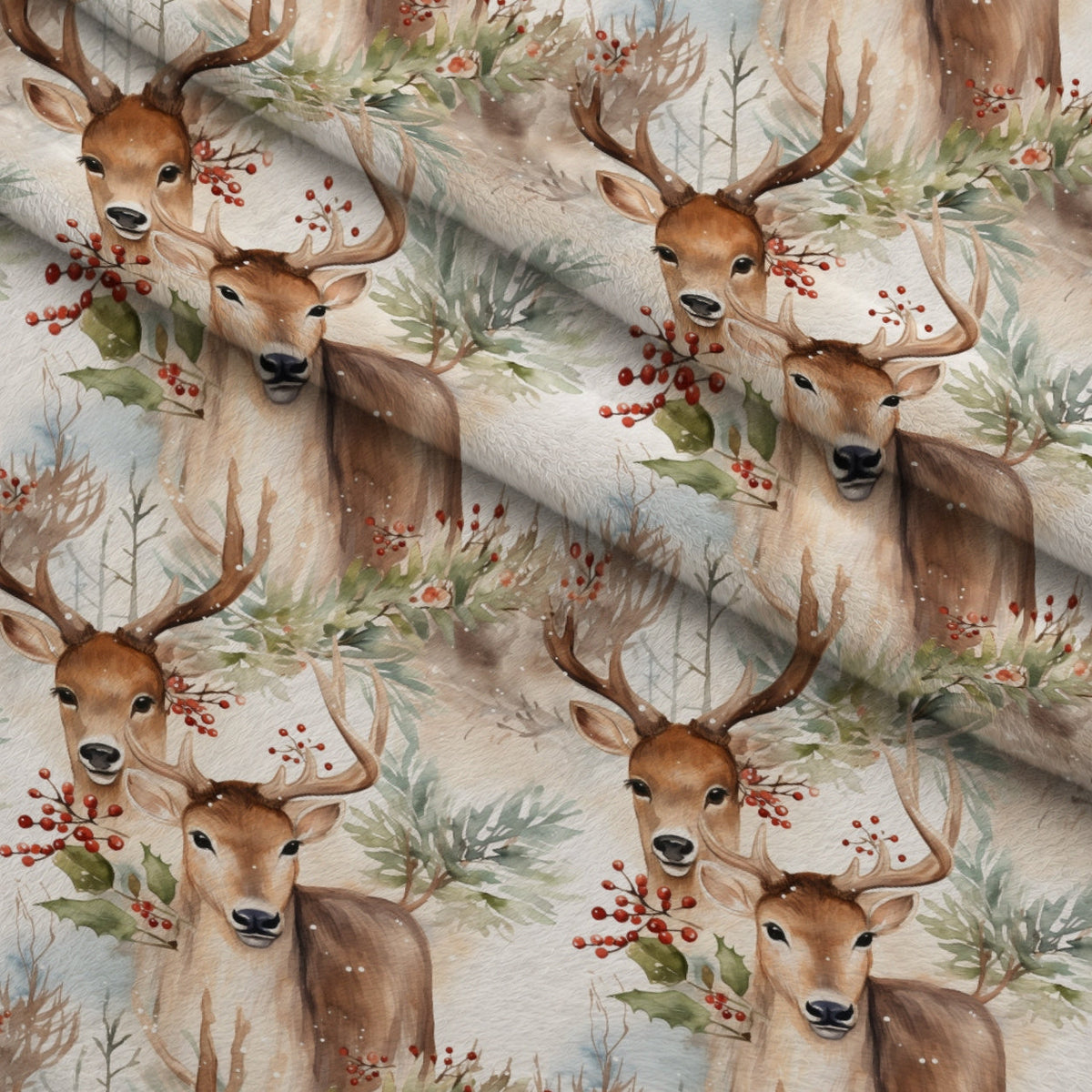 Yuletide Woodland Pattern 11 Minky Fabric