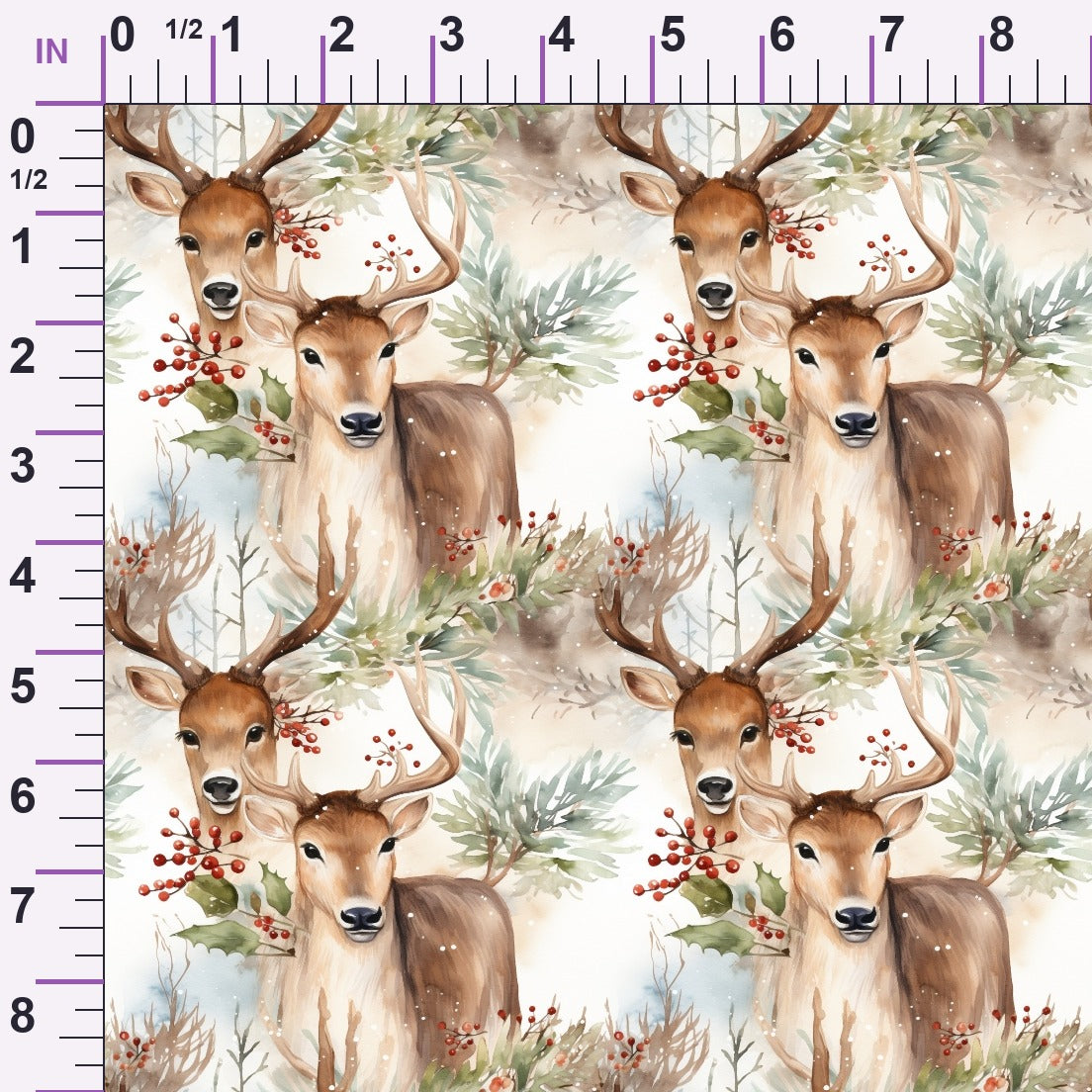 Yuletide Woodland Pattern 11 Minky Fabric