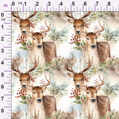 Yuletide Woodland Pattern 11 Minky Fabric