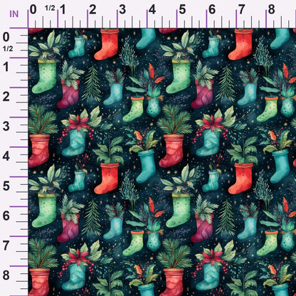 Yuletide Woodland Pattern 12 Minky Fabric