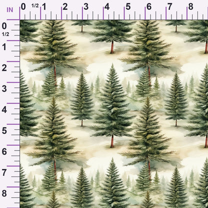 Yuletide Woodland Pattern 15 Minky Fabric