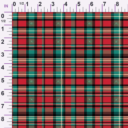 Yuletide Woodland Pattern 2 Minky Fabric