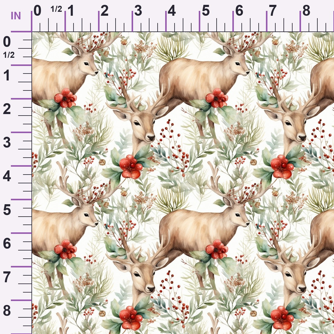 Yuletide Woodland Pattern 23 Minky Fabric