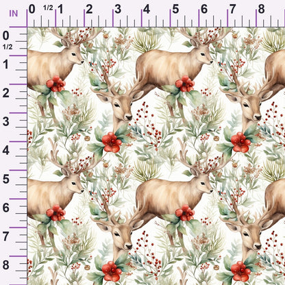Yuletide Woodland Pattern 23 Minky Fabric