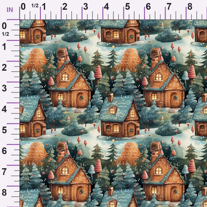 Yuletide Woodland Pattern 9 Minky Fabric